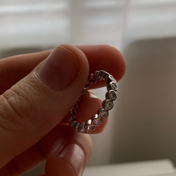 925 Silver Rings Round Cut White sapphire - Picture 8 of 8